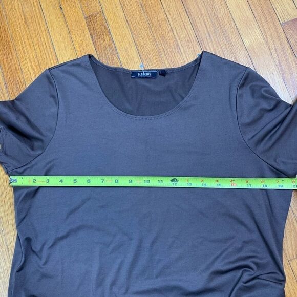 Elementz basic Jersey knit everyday T drab green size large - Picture 2 of 5